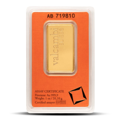 Valcambi 1 unca (31.10g) zlatna poluga 
