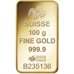 PAMP Fortuna 100g  Zlatna poluga