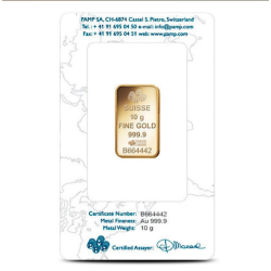 PAMP Fortuna 10g  zlatna poluga 