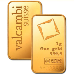 Valcambi 1g zlatna poluga
