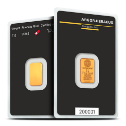 Argor-Heraeus 2g  Zlatna poluga