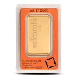 Valcambi 50g zlatna poluga 