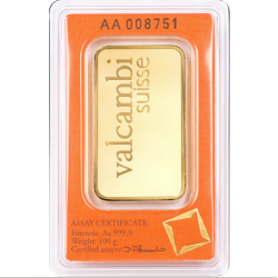 Valcambi 100g zlatna poluga